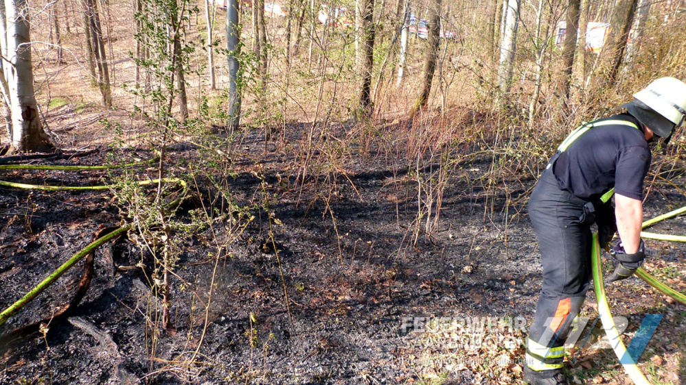 Waldbrand Höhe Autobahnzubringer A623 Waldbrand Höhe Autobahnzubringer A623