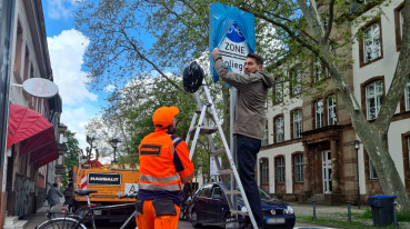 OB Conradt eröffnet Fahrradzone Nauwieser Viertel Image