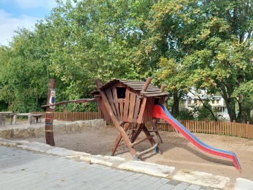 Der Sandspielbereich des Abenteuerspielplatzes Meiersdell Image