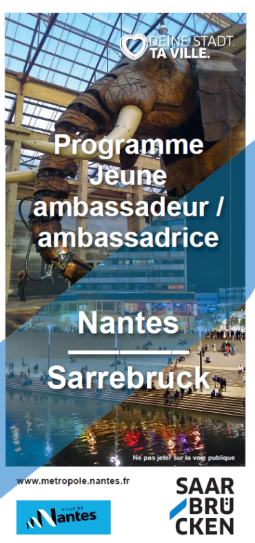 Dépliant "Jeunes ambassadeurs 2024/2025" Image