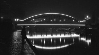 Beleuchtete Kaiser-Friedrich-Brücke, 1932 Beleuchtete Kaiser-Friedrich-Brücke, 1932