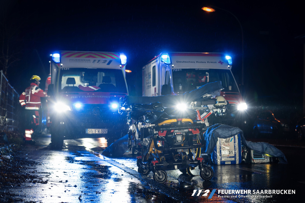Wohnungsbrand mit Menschenrettung in Brebach Wohnungsbrand mit Menschenrettung in Brebach