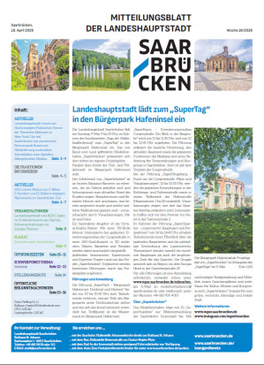 Titelseite des Mitteilungsblattes vom 18. April 2026